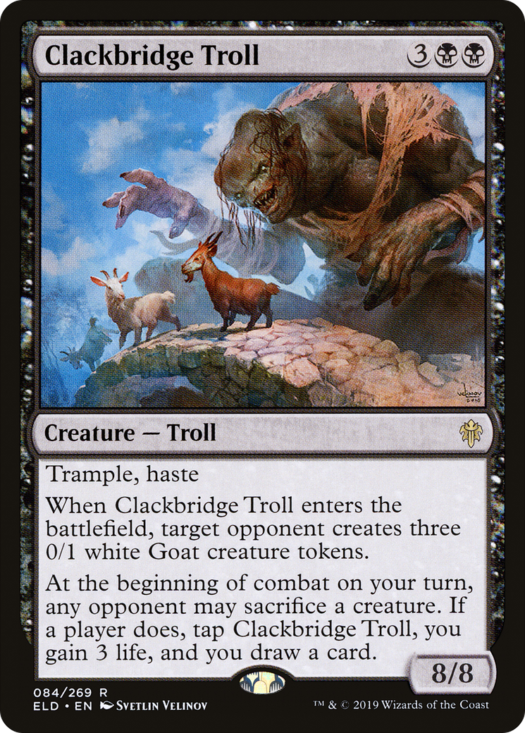 Clackbridge Troll (084) Foil - Throne of Eldraine