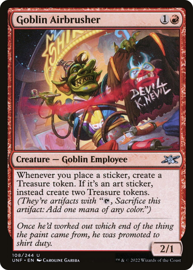 Goblin Airbrusher (108) Foil - Unfinity