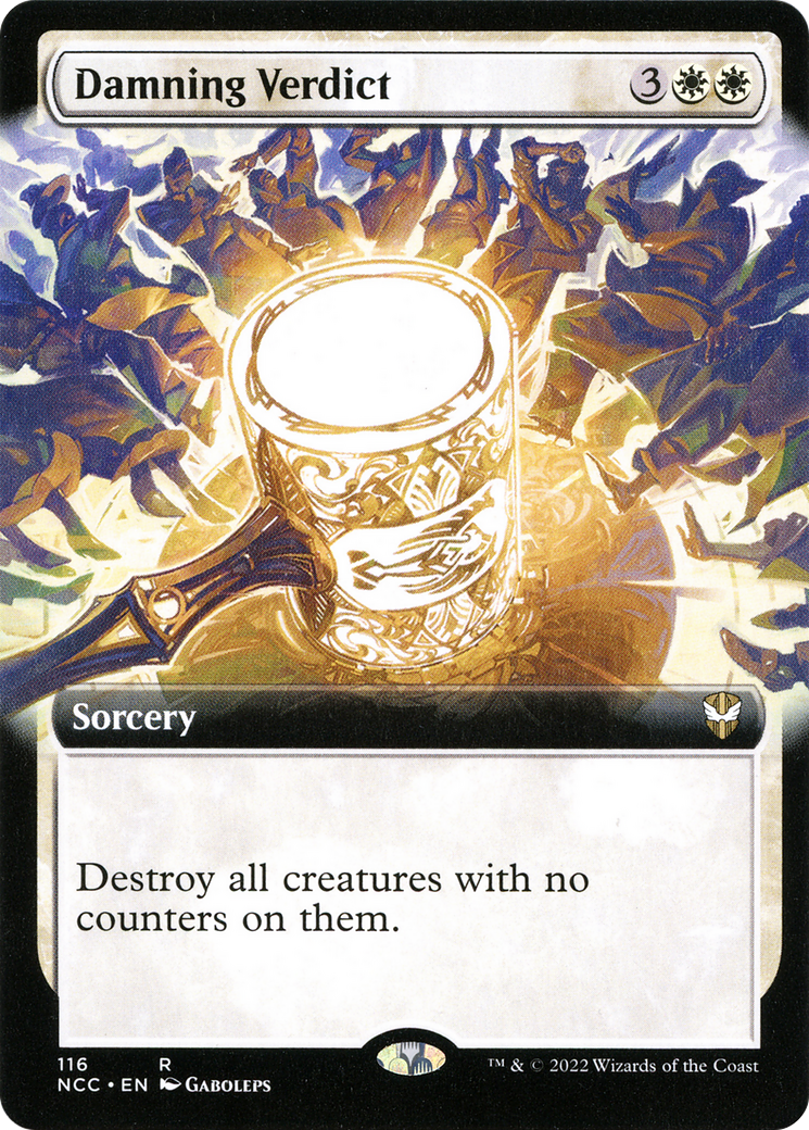 Damning Verdict (Extended Art) (116) - New Capenna Commander