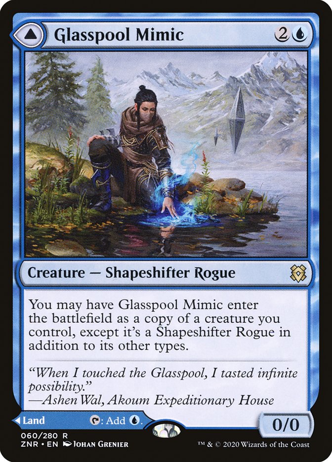 Glasspool Mimic // Glasspool Shore (060) Foil - Zendikar Rising