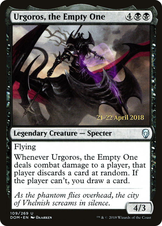 Urgoros, the Empty One [Dominaria Prerelease Promos]
