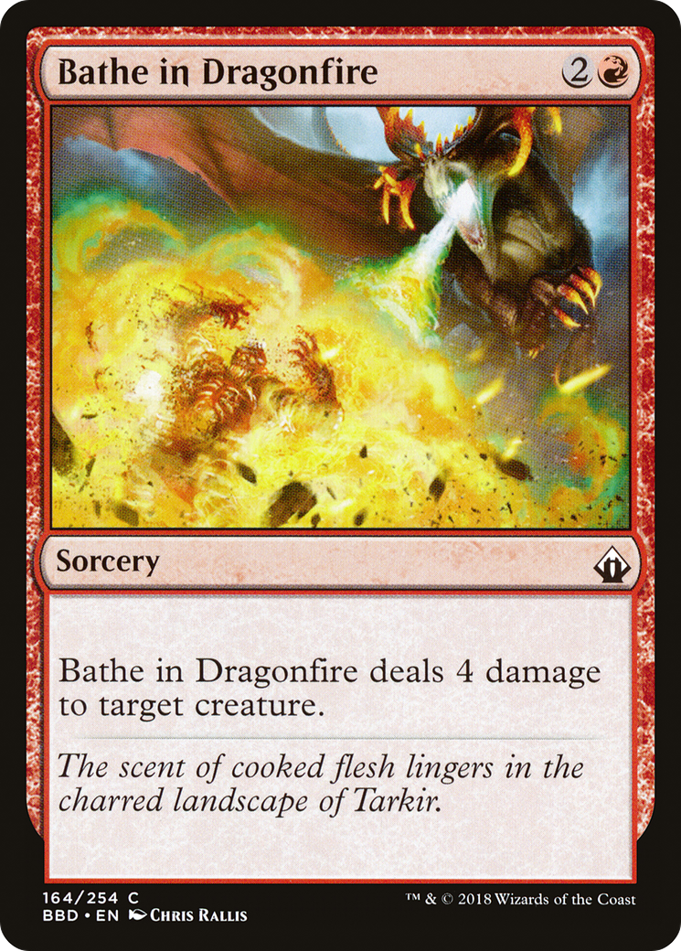Bathe in Dragonfire (164) Foil - Battlebond