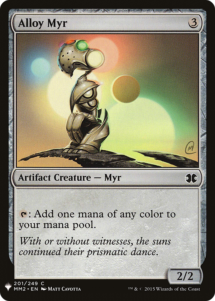 Alloy Myr (MM2-201) - The List