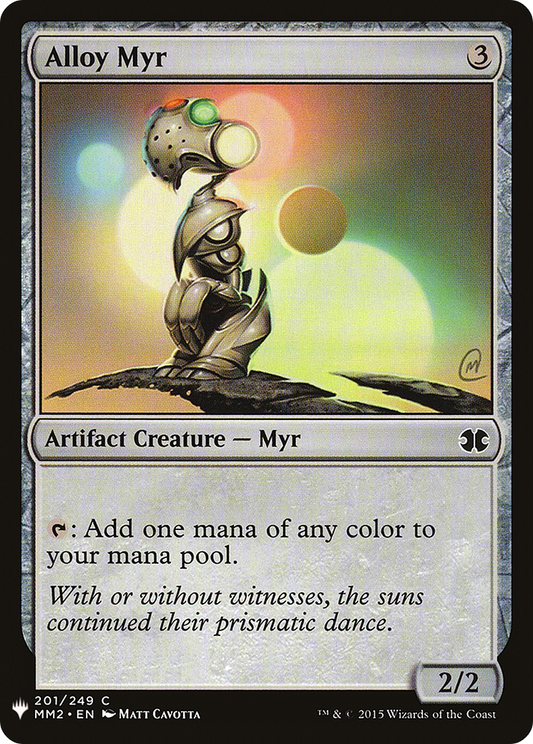 Alloy Myr (MM2-201) - The List
