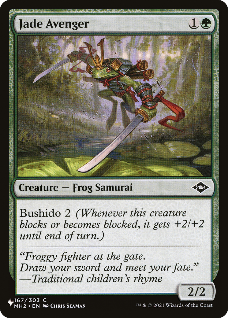 Jade Avenger (MH2-167) - The List