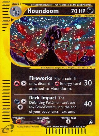 Houndoom (H11/H32) [Aquapolis] Reverse Holofoil
