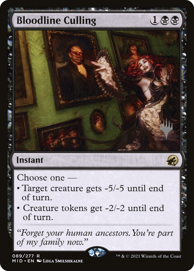 Bloodline Culling (89p) Foil - Innistrad: Midnight Hunt Promos