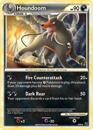 Houndoom (5/90) [HeartGold & SoulSilver: Undaunted] Reverse Holofoil