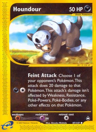 Houndour (87/147) [Aquapolis] Reverse Holofoil