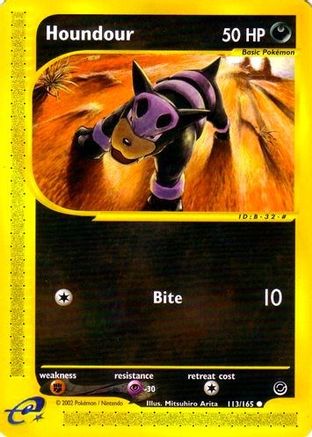 Houndour (113/165) [Expedition: Base Set] Reverse Holofoil