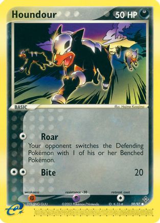 Houndour (59/97) [EX: Dragon] Reverse Holofoil