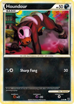 Houndour (53/90) [HeartGold & SoulSilver: Undaunted] Reverse Holofoil