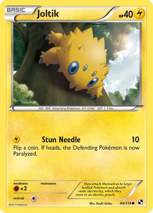 Joltik (44/114) [Black & White: Base Set] Reverse Holofoil