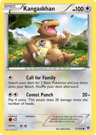 Kangaskhan (71/101) [Black & White: Plasma Blast] Reverse Holofoil