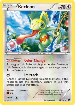 Kecleon (94/116) [Black & White: Plasma Freeze] Reverse Holofoil
