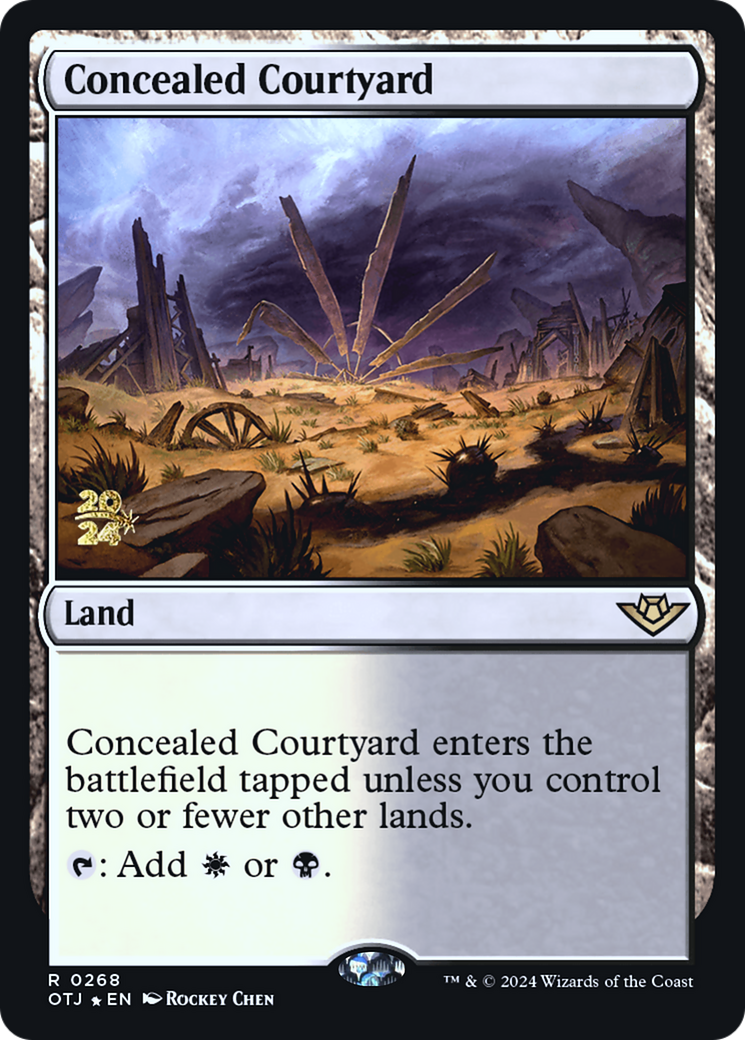 Concealed Courtyard (OTJ) (268) Foil - Outlaws of Thunder Junction Promos