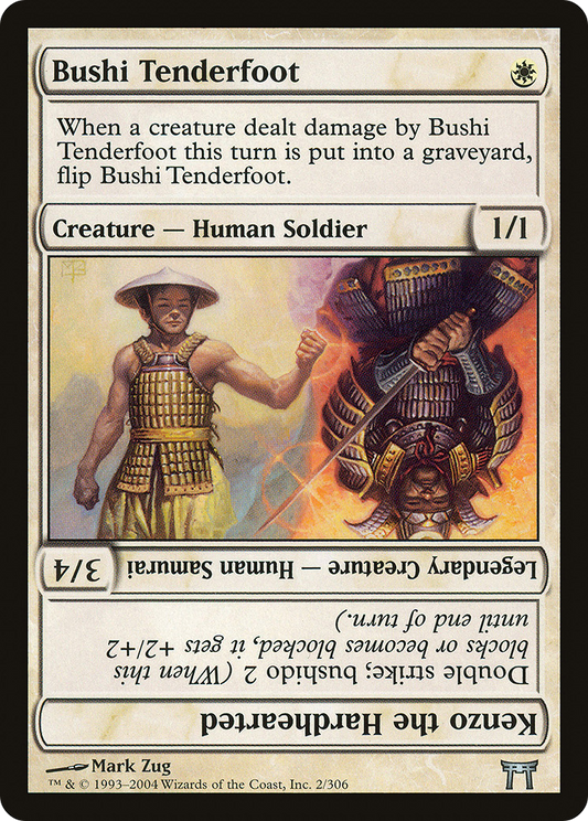 Bushi Tenderfoot // Kenzo the Hardhearted [Champions of Kamigawa] Foil