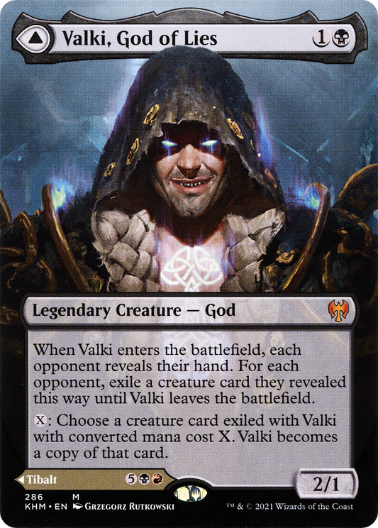 Valki, God of Lies // Tibalt, Cosmic Impostor (Borderless) [Kaldheim] Foil