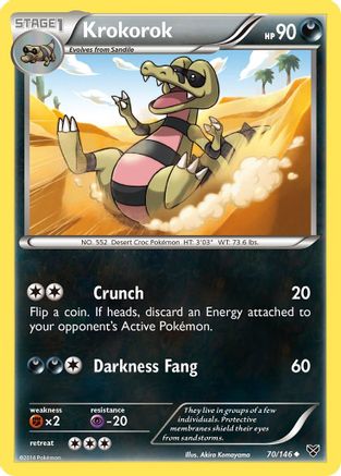 Krokorok (70/146) [XY: Base Set] Reverse Holofoil