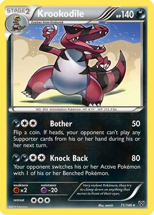 Krookodile (71/146) [XY: Base Set] Reverse Holofoil