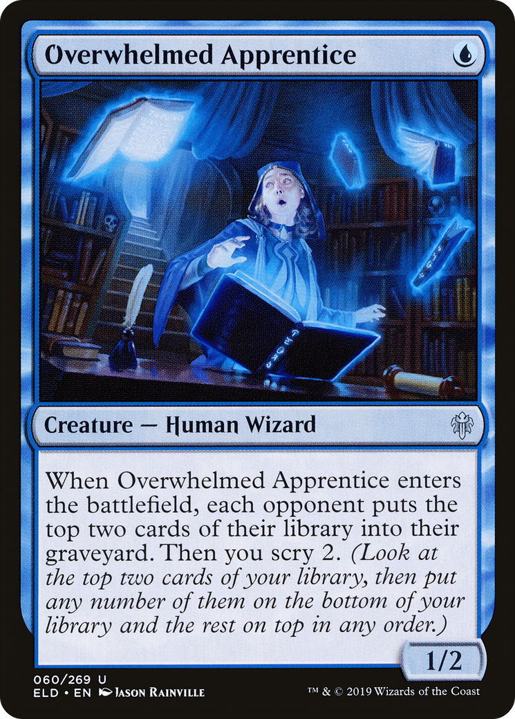 Overwhelmed Apprentice (060) Foil - Throne of Eldraine