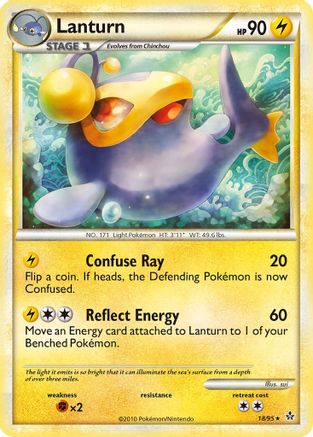 Lanturn (18/95) [HeartGold & SoulSilver: Unleashed] Reverse Holofoil