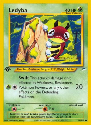 Ledyba (71) 1st Edition - Neo Destiny