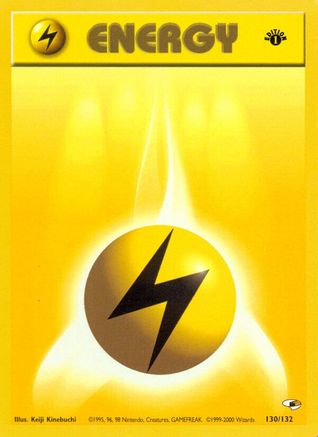 Lightning Energy (130) 1st Edition - Gym Heroes