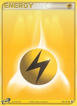 Lightning Energy (109) Reverse Holofoil - Ruby and Sapphire