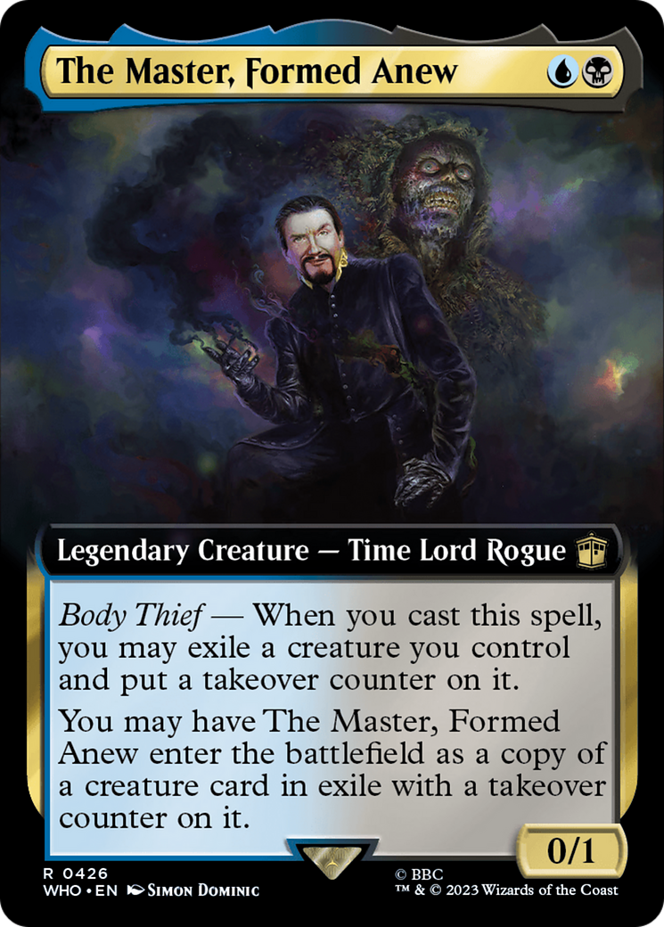 The Master, Formed Anew (Extended Art) [Doctor Who] Foil