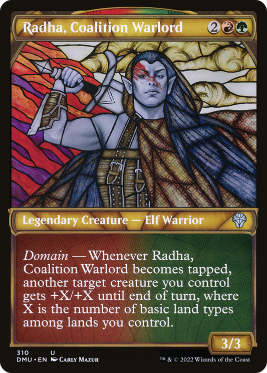 Radha, Coalition Warlord (Showcase) [Dominaria United] Foil