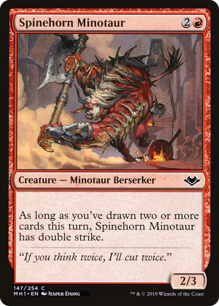 Spinehorn Minotaur (147) Foil - Modern Horizons