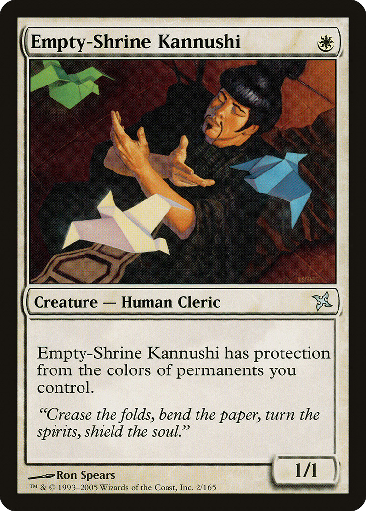 Empty-Shrine Kannushi (002) Foil - Betrayers of Kamigawa
