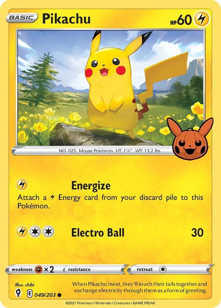 Pikachu (049/203) [Trick or Trade] | Silver Goblin