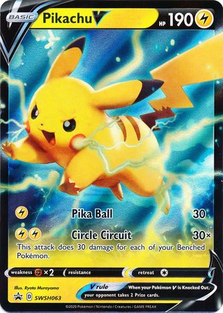 Pikachu V (SWSH063) [Sword & Shield: Black Star Promos] | Silver Goblin