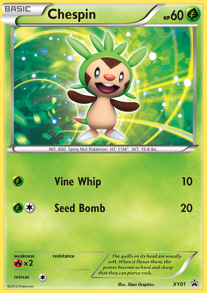 Chespin (XY01) [XY: Black Star Promos] | Silver Goblin