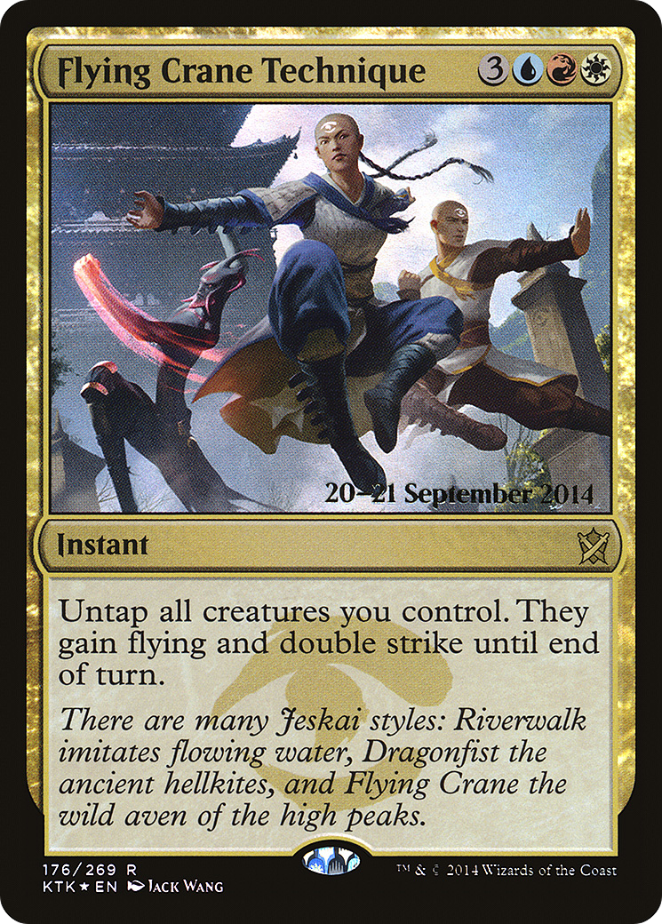 Flying Crane Technique (176) Foil - Khans of Tarkir Promos