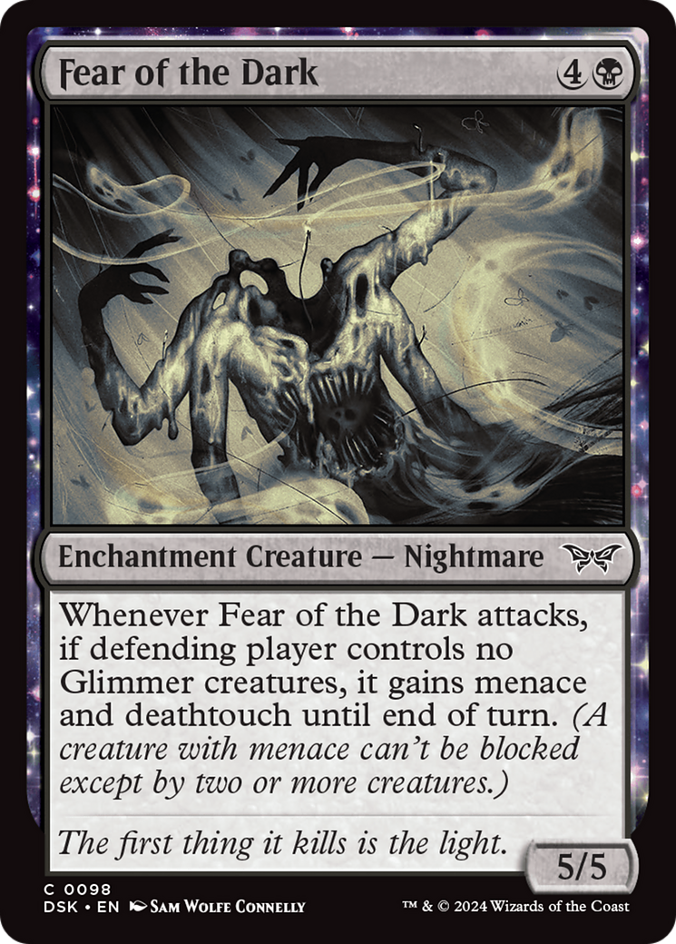Fear of the Dark [Duskmourn: House of Horror] Foil