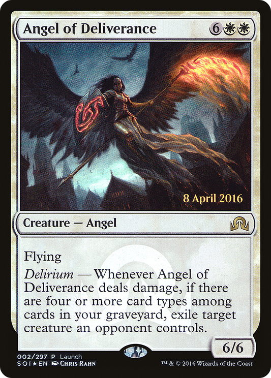 Angel of Deliverance (002) Foil - Shadows over Innistrad Promos