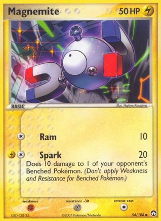 Magnemite (54/108) (Stamped) [EX: Power Keepers] | Silver Goblin