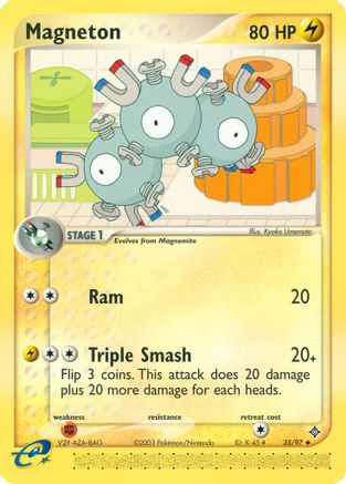 Magneton (35/97) [EX: Dragon] | Silver Goblin