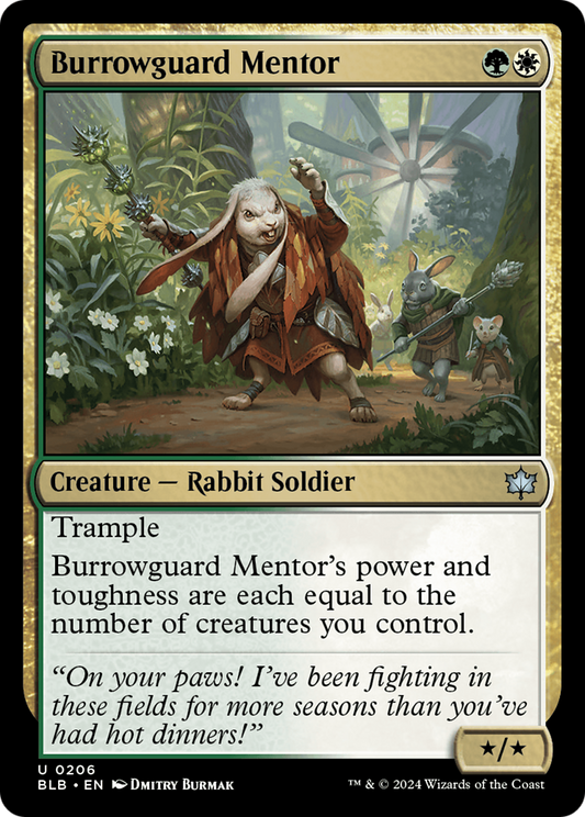 Burrowguard Mentor [Bloomburrow] Foil