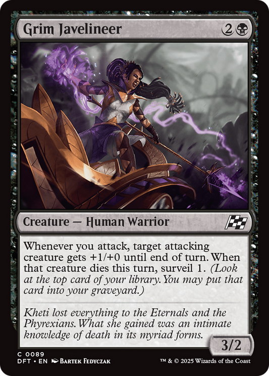 Grim Javelineer Foil (089) - Aetherdrift