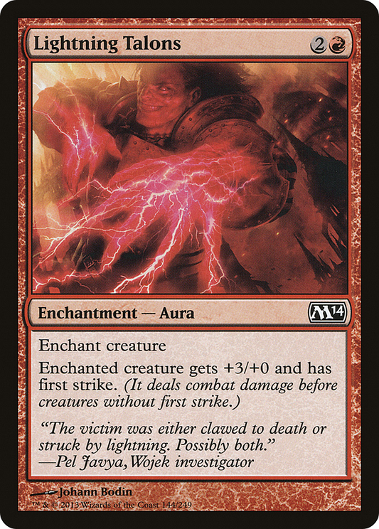 Lightning Talons [Magic 2014] Foil