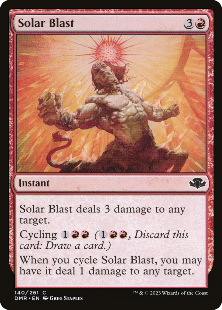 Solar Blast [Dominaria Remastered] Foil
