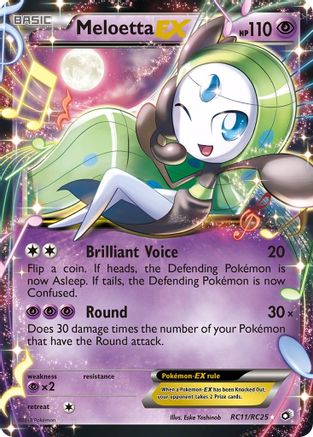 Meloetta EX (RC11/RC25) [Black & White: Legendary Treasures] | Silver Goblin