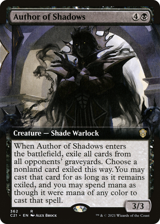 Author of Shadows (Extended Art) (362) - Commander 2021