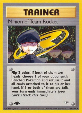 Minion of Team Rocket (113) 1st Edition - Gym Heroes