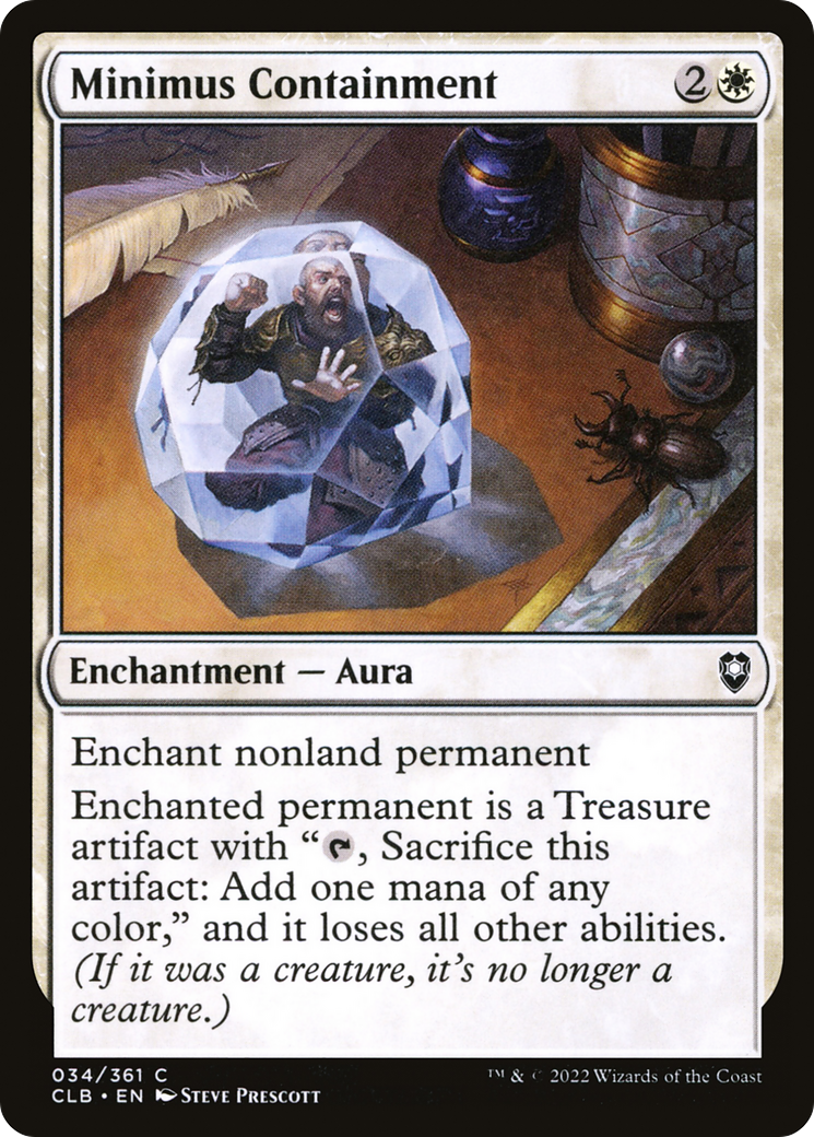 Minimus Containment (034) Foil - Commander Legends: Battle for Baldur's Gate