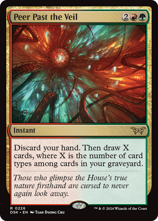 Peer Past the Veil [Duskmourn: House of Horror] Foil